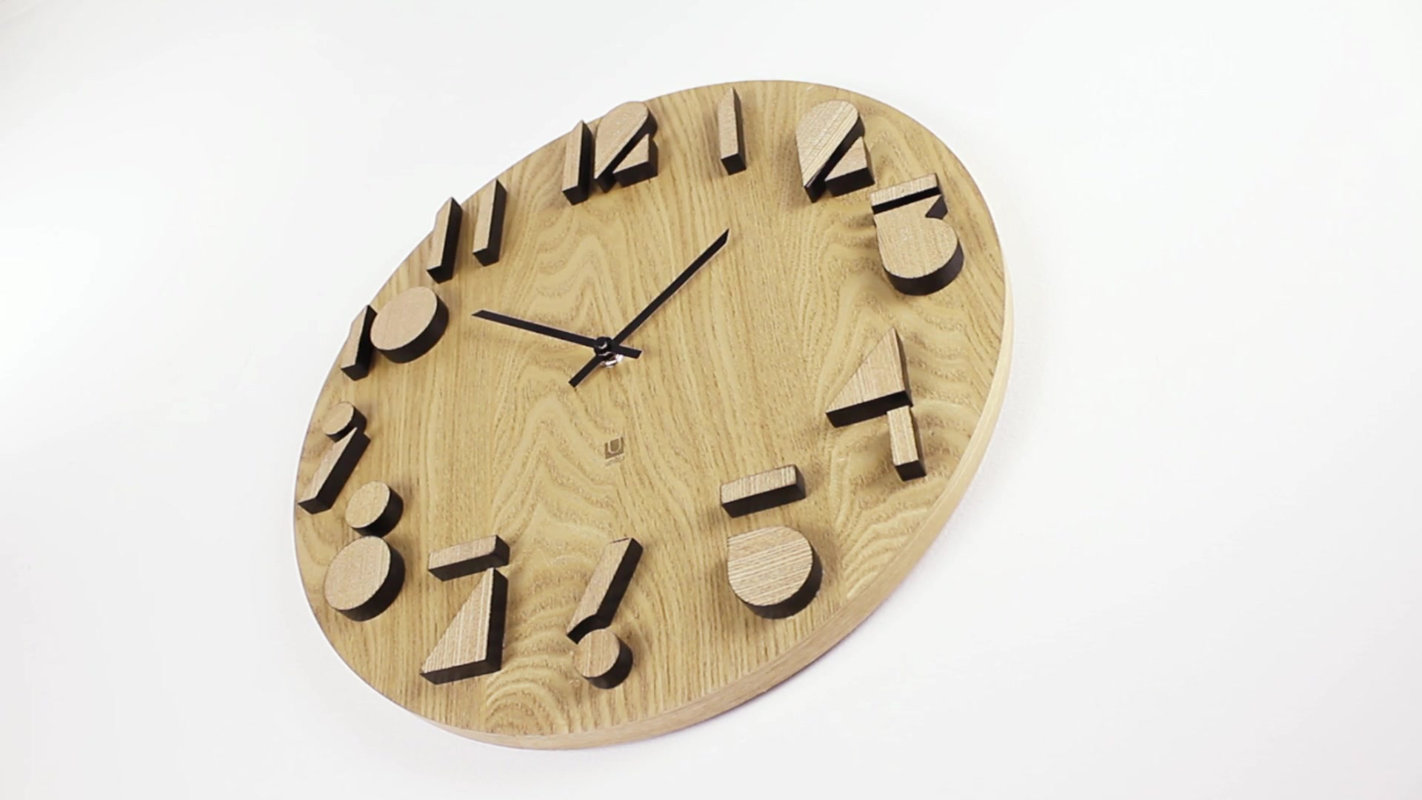 Umbra 16.25" Shadow Wall Clock & Reviews Wayfair